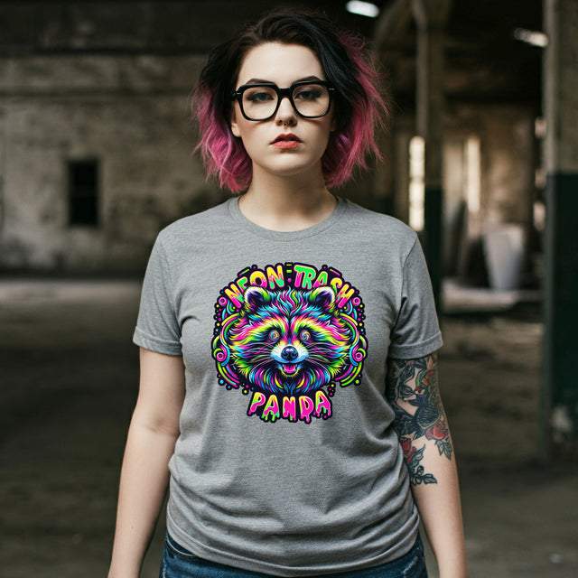 Hypnotic Eyes Neon Trash Panda T-shirt, Raccoon Shirt, Animal Lover T shirt