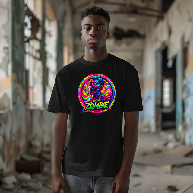 Neon Zombie Spit T-shirt, Halloween Tee, Neon Goth