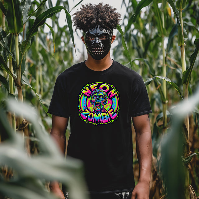Neon Zombie Drip T-shirt, Halloween Tee, Neon Goth