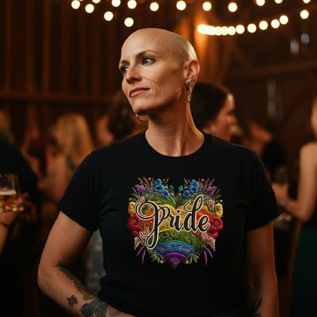 Pride Heart Shirt, Rainbow Heart T-shirt, LGBTQ+ Heart Top