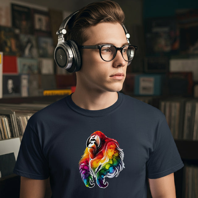 Rainbow Orangutan T-shirt, Pride Shirt,Animal Lover T shirt, LGBTQ+, BGLT,Great Apes,Primate