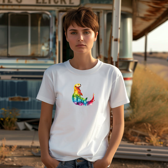 Rainbow Sea Otter,Marine life Tee,Sea life lover,Ocean Life,Nautical,Pride Shirt,LGBTQ+ Tee
