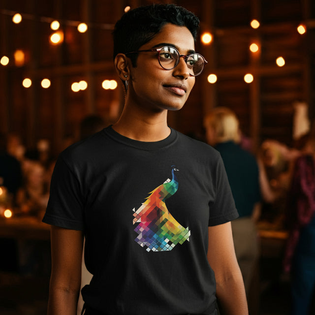 Rainbow Peacock T-shirt, Pride Shirt