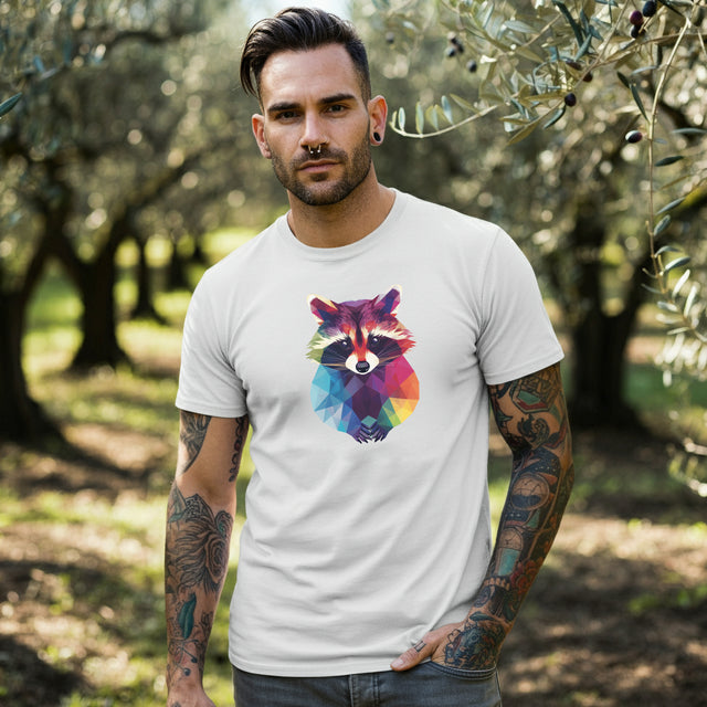 Rainbow Raccoon T-shirt,Pride Shirt, Pride Parade Top, Rainbow Animals,LGBTQ+ Tee, Nonbinary, Gay, Lesbian, Bisexual, Trans, BGLT, LBGT, Enby, Pansexual