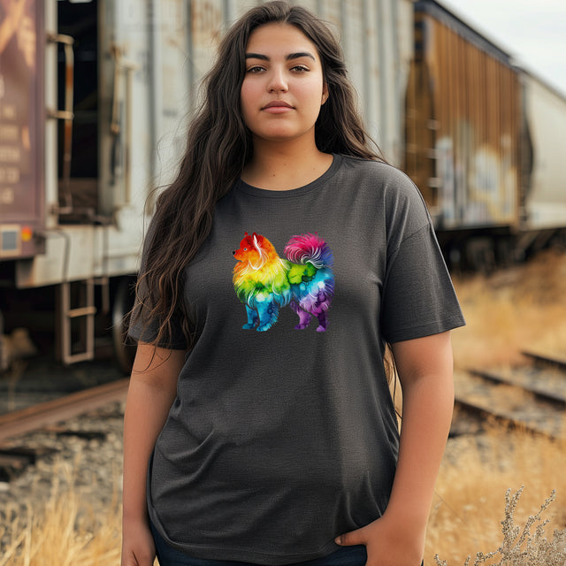 Rainbow Samoyed T-shirt,Pride Shirt,Dog Lover Top,Rainbow Animals,LGBTQ+ Tee, Sami owner, Sammy gift
