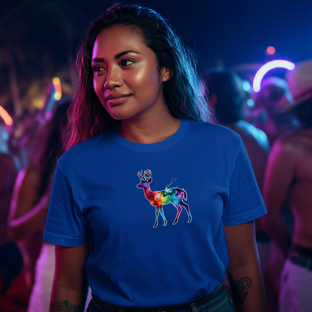 Rainbow White-Tailed Deer,Deer lover shirt,Pride Shirt,Rainbow,Pride Parade T shirt,LGBTQ+ Ally Tee