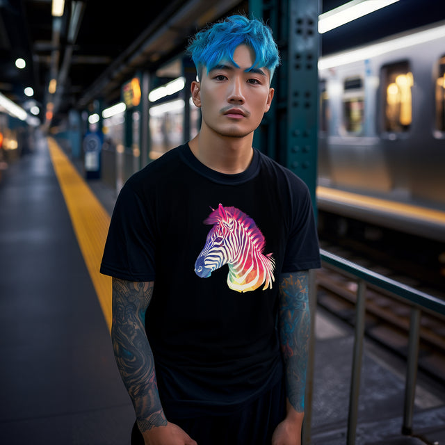Rainbow Zebra T-shirt,Pride Shirt, Pride Parade Top, Rainbow Animals,LGBTQ+ Tee, Nonbinary, Gay, Lesbian, Bisexual, Trans, BGLT, LBGT, Enby, Pansexual