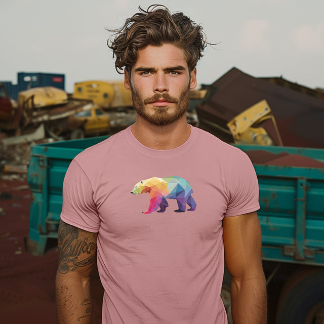 Rainbow Polar Bear T-shirt,Pride Shirt, Pride Parade Top, Rainbow Animals,LGBTQ+ Tee, Nonbinary, Gay, Lesbian, Bisexual, Trans, BGLT, LBGT, Enby, Pansexual