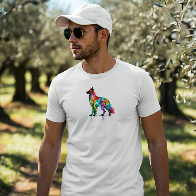 Rainbow German Shepherd Dog T-shirt,Pride Shirt,Dog Lover Top,Rainbow Animals,LGBTQ+ Tee,Frenchie Owner