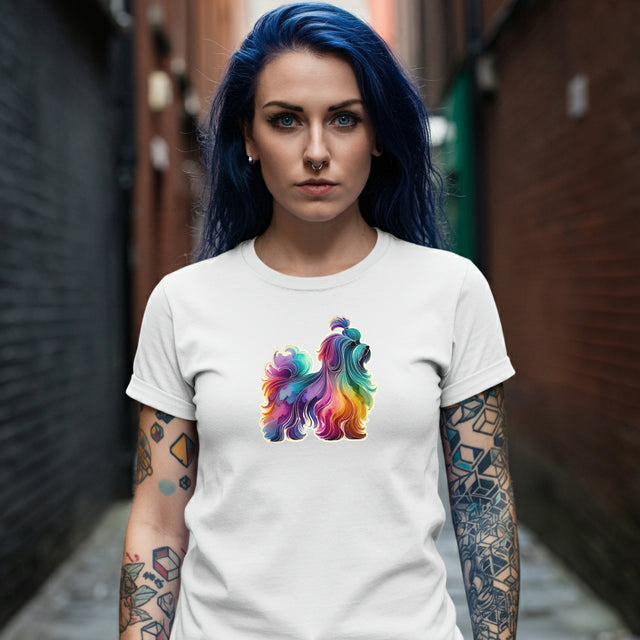 Rainbow Havanese T-shirt,Pride Shirt,Dog Lover Top,Rainbow Animals,LGBTQ+ Tee, Havanese gift, Hav Owner