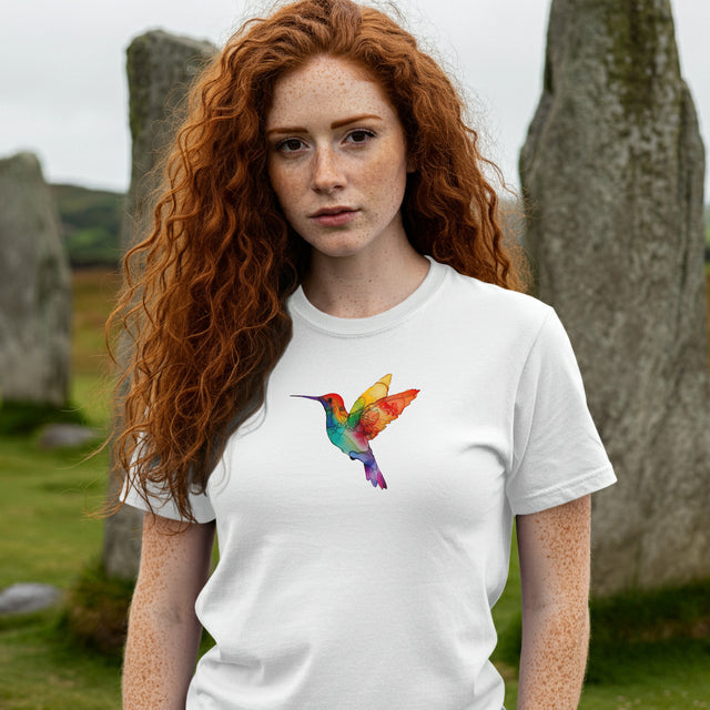Rainbow Hummingbird T-shirt,Pride Shirt,Bird Lover Top,Rainbow Animals,LGBTQ+ Tee,Queer,Gay,Lesbian,Bisexual,Trans,BGLT,LBGT