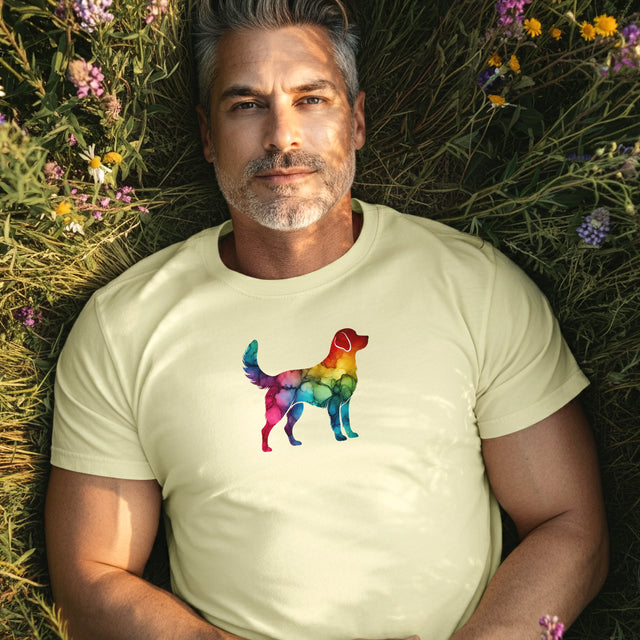 Rainbow Labrador Retriever T-shirt,Pride Shirt,Dog Lover Top,Rainbow Animals,LGBTQ+ Tee, Lab Owner