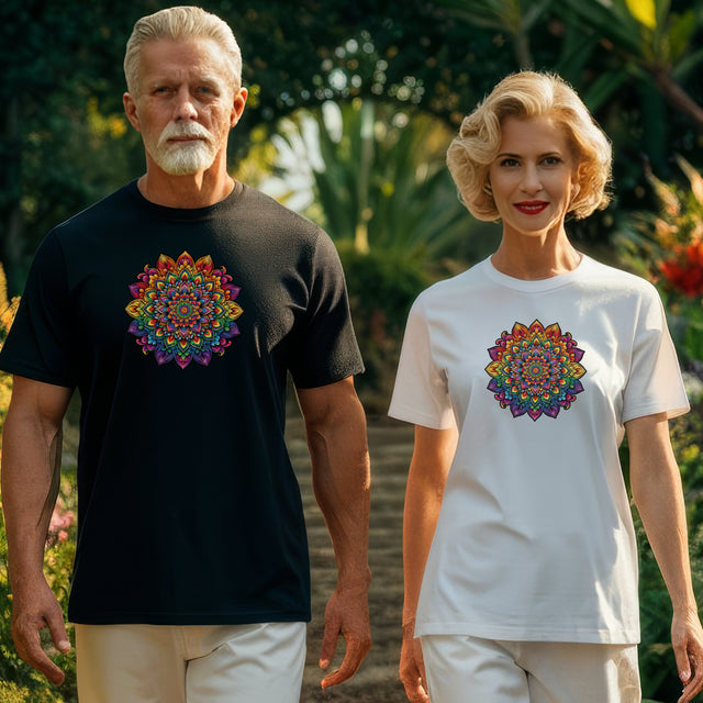 Rainbow Mandala T-shirt, PrideShirt, Rainbow T-shirt