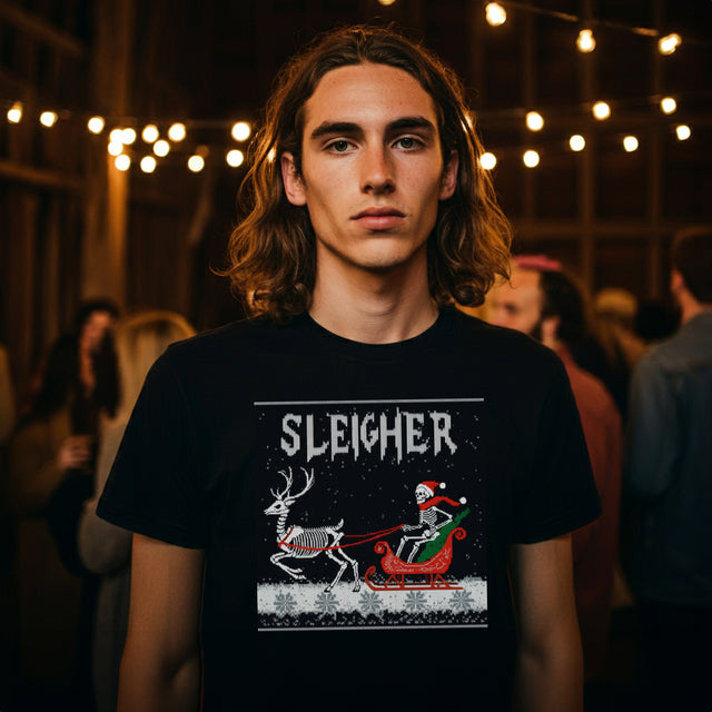 Sleigher Christmas Tree T-shirt, Christmas Shirt