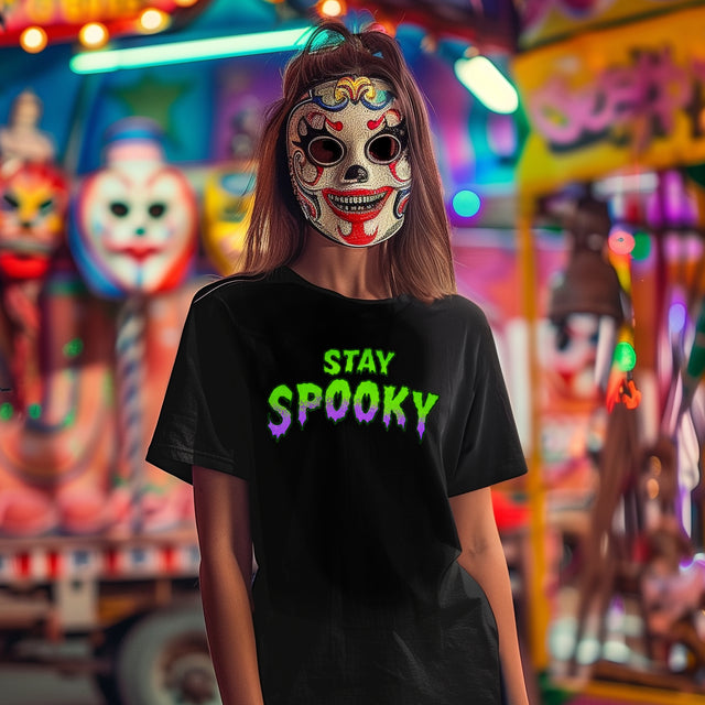 Stay Spooky Green/Purple T-shirt, Halloween Shirt