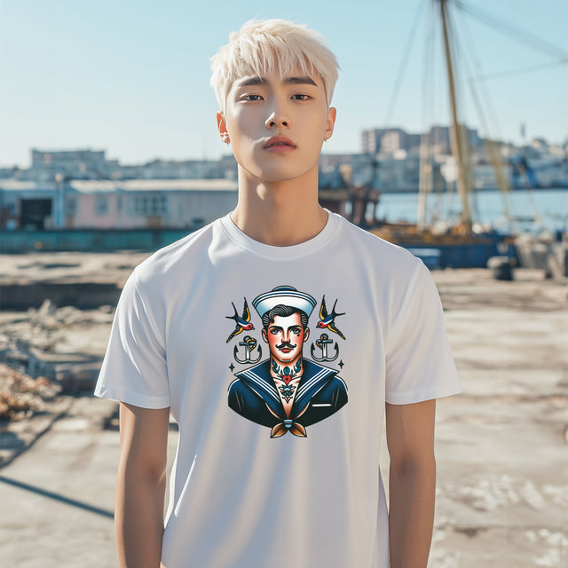 Tattooed Sailor T-shirt, Sailor shirt, Flash Tattoo Style