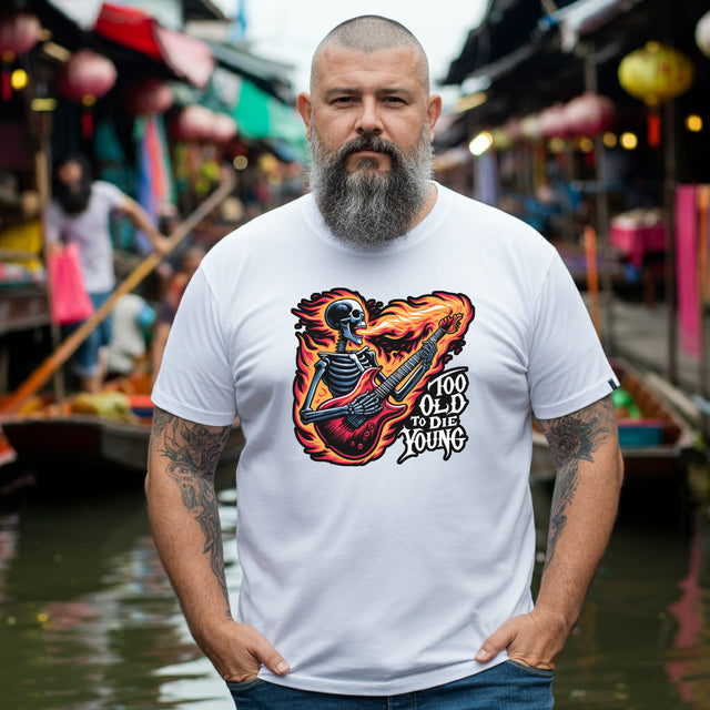 Too Old To Die Young Electric Guitar, Birthday Shirt