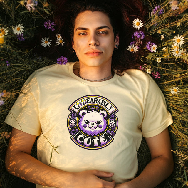 Unbearably Cute Nonbinary T-shirt,NonBinary Pride Shirt, Non-Binary Top, ENBY shirt, LGBTQ+ Tee
