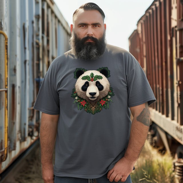 Christmas Panda Bear T-shirt, Yuletide Bear Shirt